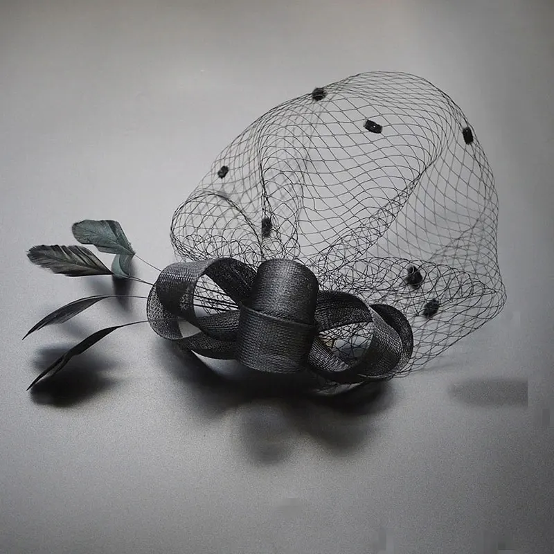 Аксессуары для волос в европейском стиле элегантные свадебные заколки с вуалью и