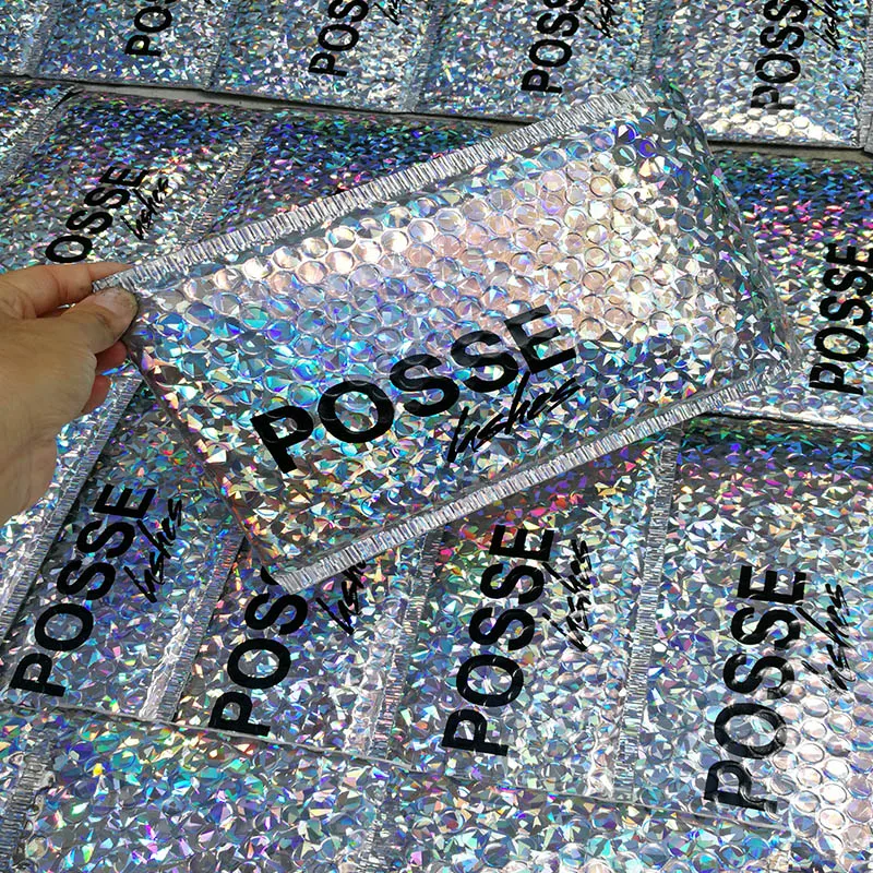 50 шт Пользовательский логотип Bubble Mailers мягкие конверты курьерские пакеты для