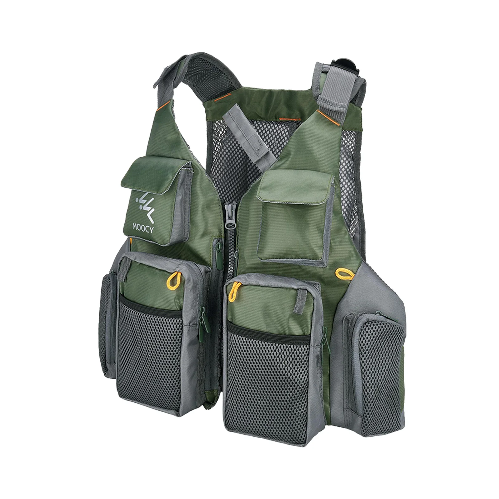 

Sailing Open Sides Hunting Multi Pocket Safety Mesh Outdoor Sports Swimming Life Jacket Adjustable Breathable Fishing Vest