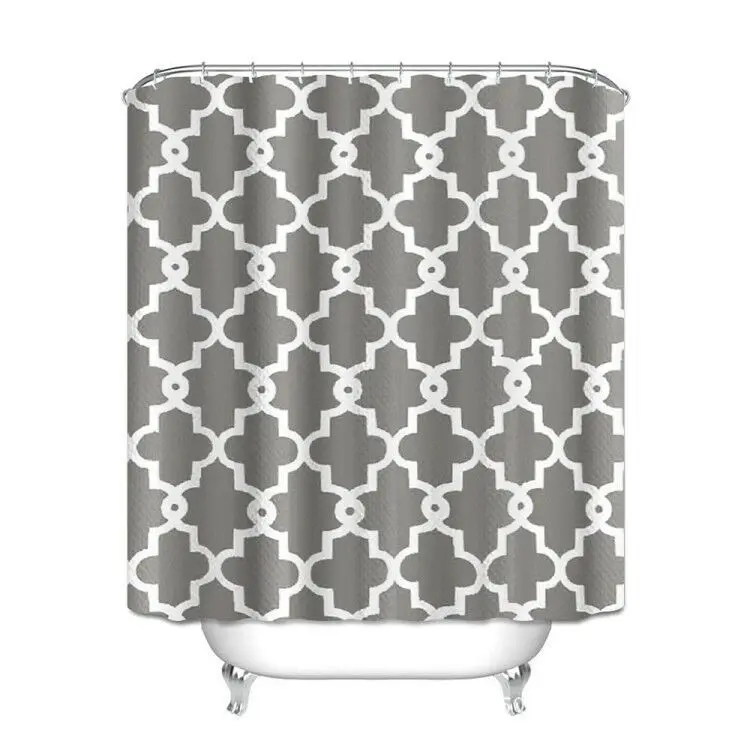 

High-quality sanitary ware products, modern polyester waterproof shower curtain, household hotel polyester shower curtain
