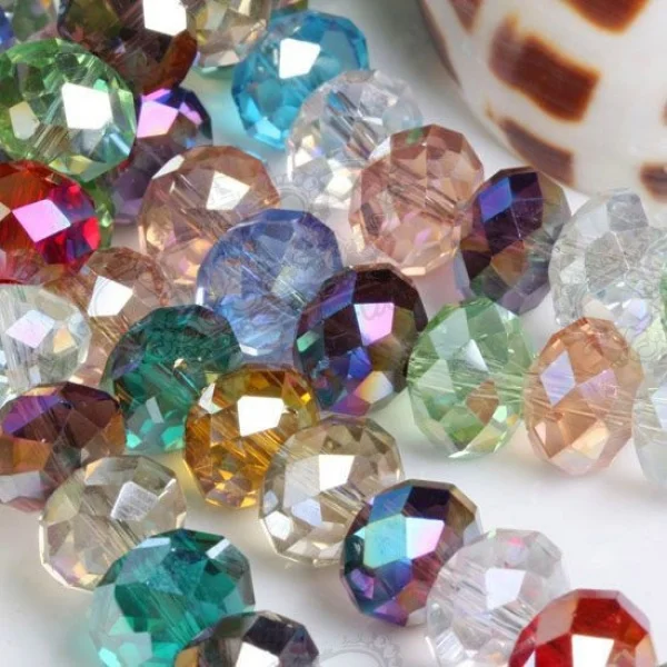 40 шт. 10 мм граненые круглые хрустальные бусины смешанный ассортимент|Бусины| |