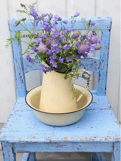 

Diy Diamond Painting Stool Vase Flowers Pastoral Style Beautiful Small Fresh Yellow Daisy Purple Lavender Decorative Painting