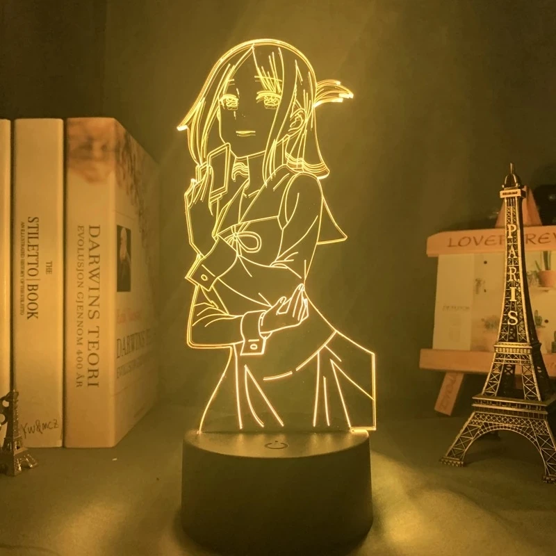 3d Аниме лампа Kaguya Sama Love Is War ночной Светильник для спальни Декор светодиодный