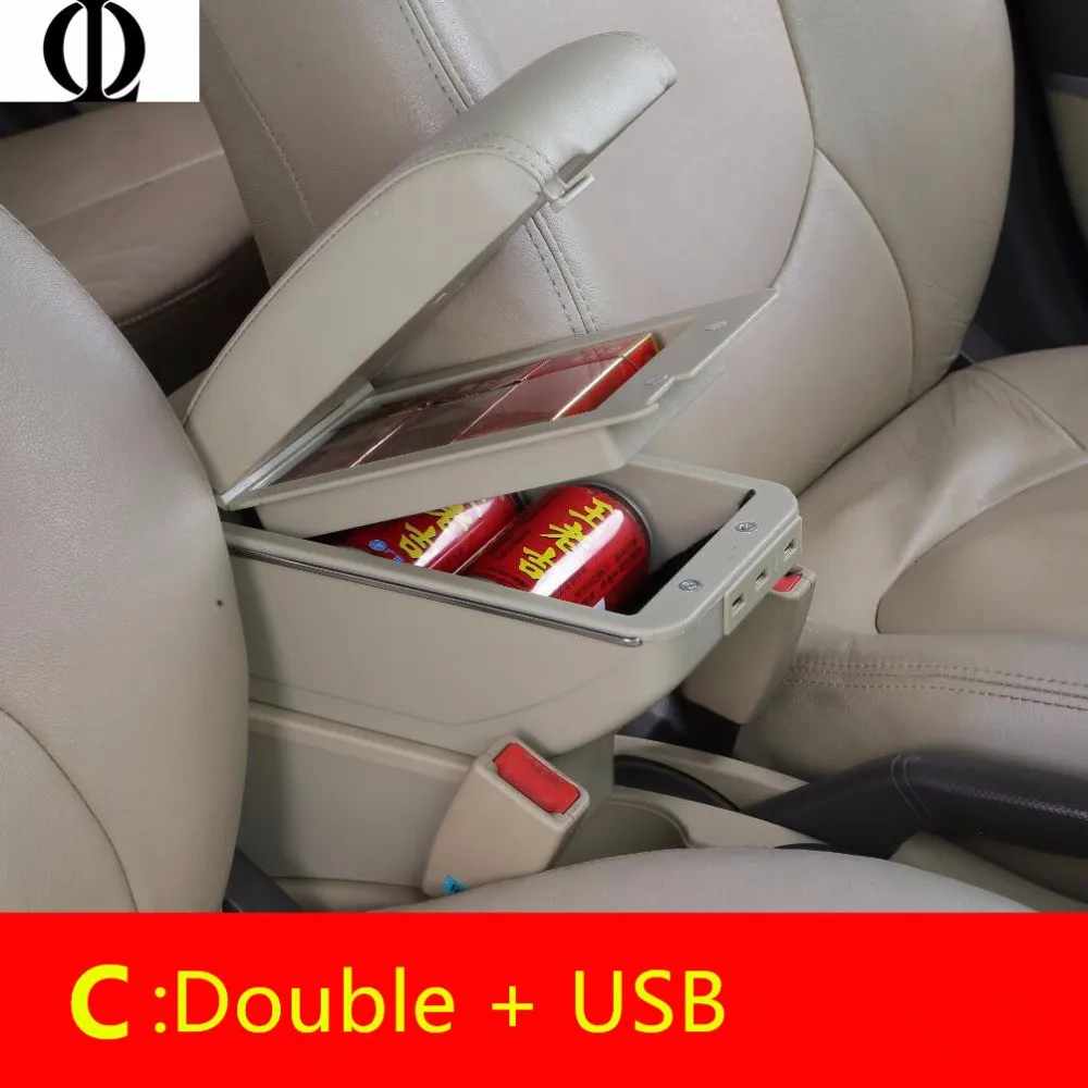 For Mitsubishi mirage Space Star armrest box central Store content Storage with cup holder ashtray USB interface | Автомобили и