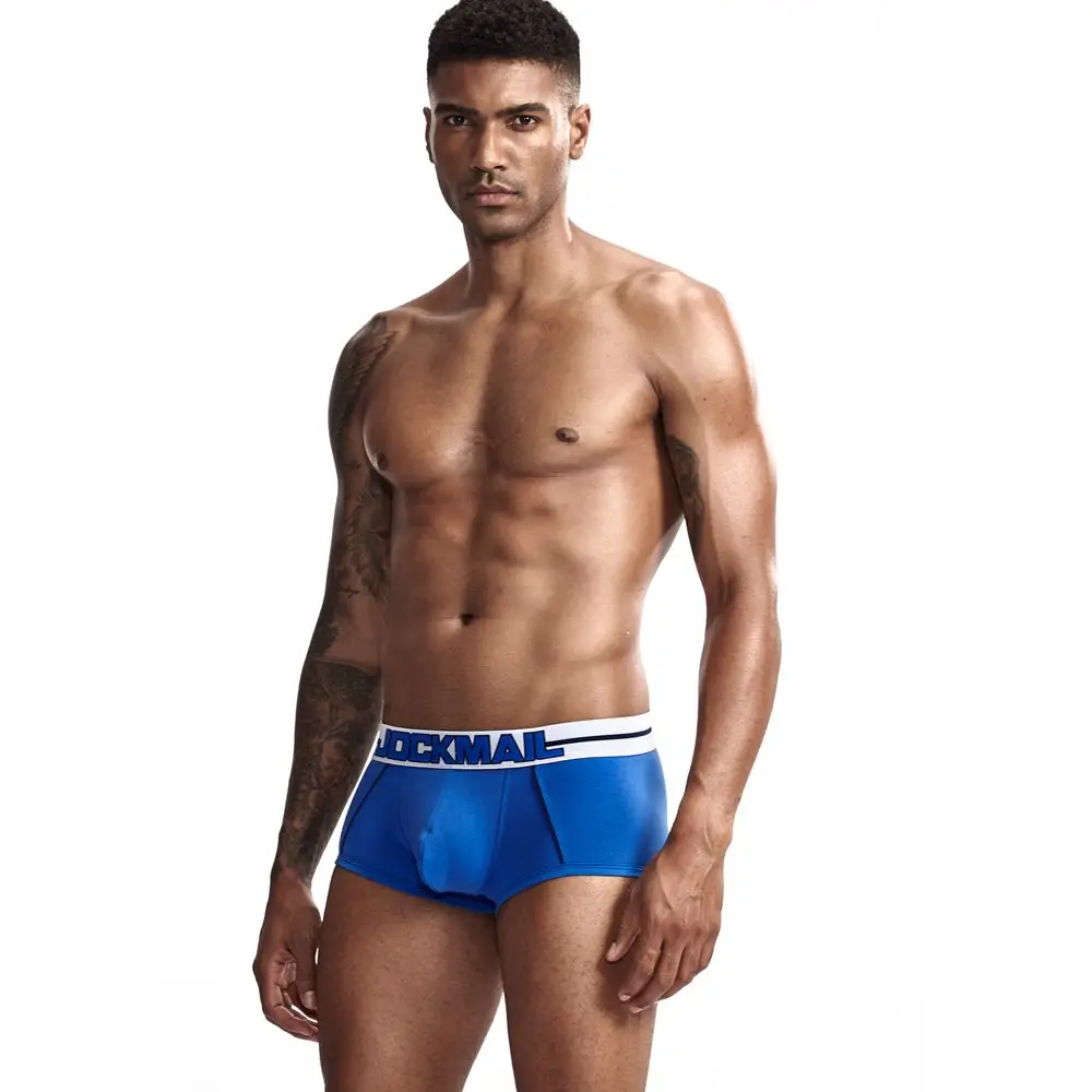 JOCKMAIL боксер для мужчин Новое модное мужское белье сексуальные мужские боксеры U выпуклая сепарация боксер homme подарок для мужчин cueca Gay
