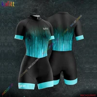 kafitt womens new professional cycling triathlon clothes skinsuit sets 20d gel pad roupa ciclismo feminina bike jumpsuit kits