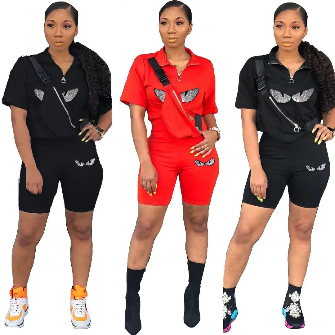 Новинка 2019 сексуальный женский комплект из 2 предметов с блестками одежда