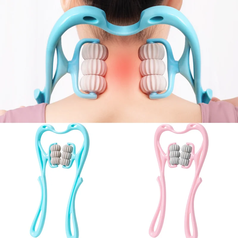 

New roller pressing kneading shoulder neck massager cervical massager