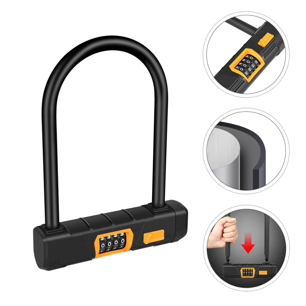 

1 Set of U-Shape Lock Password Lock Digital Lock for Motorbikes