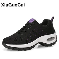 spring fall sneakers women casual lace up shoes female mesh shoes outside round toe light versatile shoes breathable big size