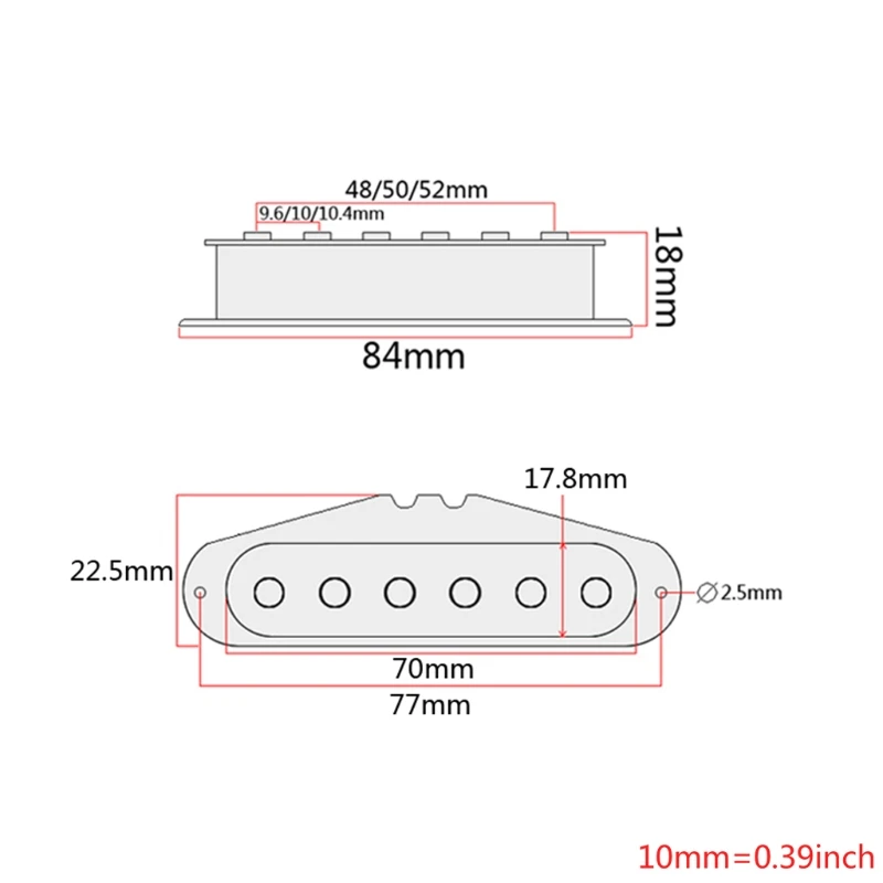 

3Pcs/Set Electric Guitar Neck Bridge Vintage Tone Single Coil Pickup for Strat Squier Guitar Parts Replacement Accessory