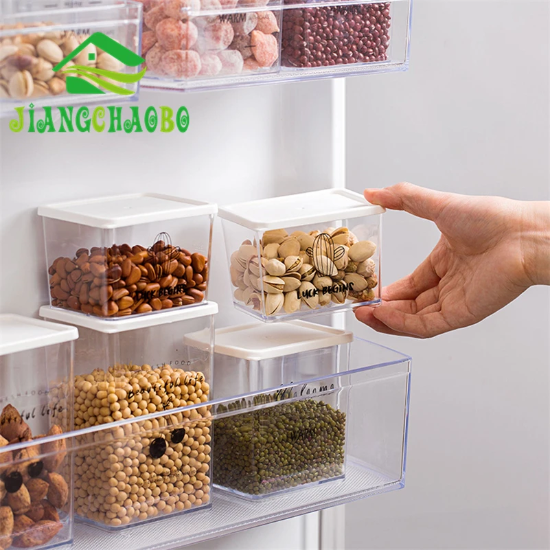 Высококачественные пластиковые герметичные банки 1 шт. кухонная коробка для