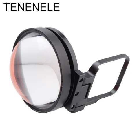 Комплект фильтров для экшн-камеры TENENELE, макрообъектив 24X + красный фильтр для дайвинга + переходное кольцо на водонепроницаемый корпус для GoPro Hero 5/6/7/2018