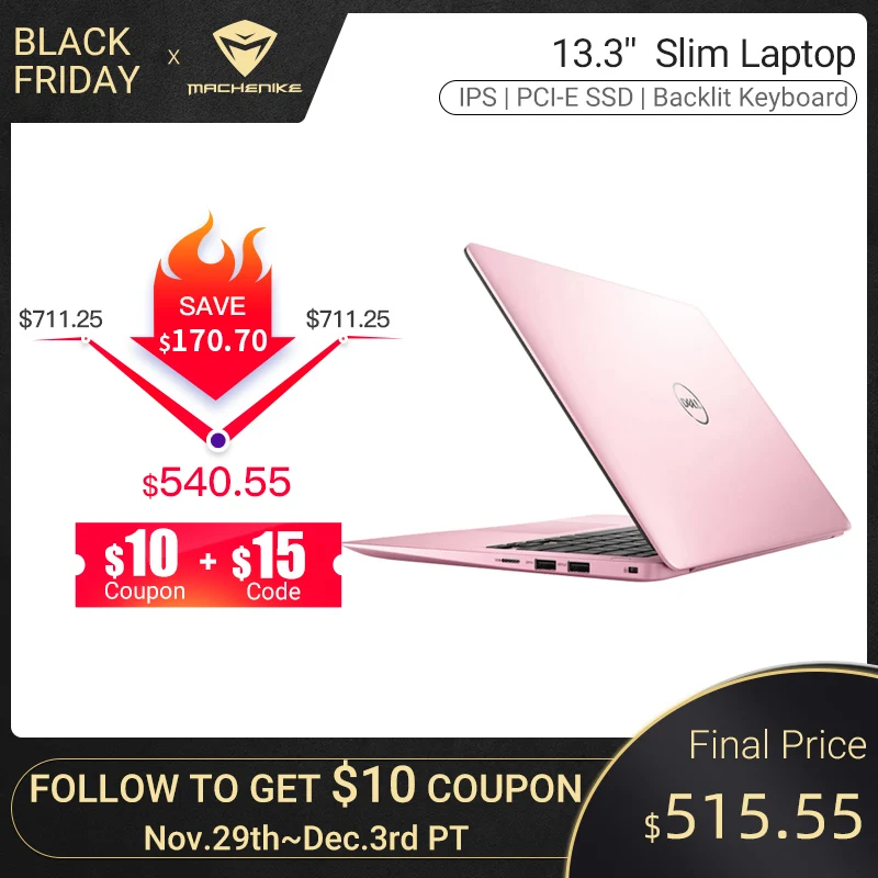 Ноутбук Dell Inspiron 5370(Intel Core i5-8250U/4 GB ram/128G SSD/13,3 ''FHD) Ноутбук Dell-brande