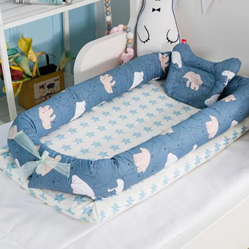 Портативная кроватка для новорожденных хлопковая корзина сна не скатывается YHM002