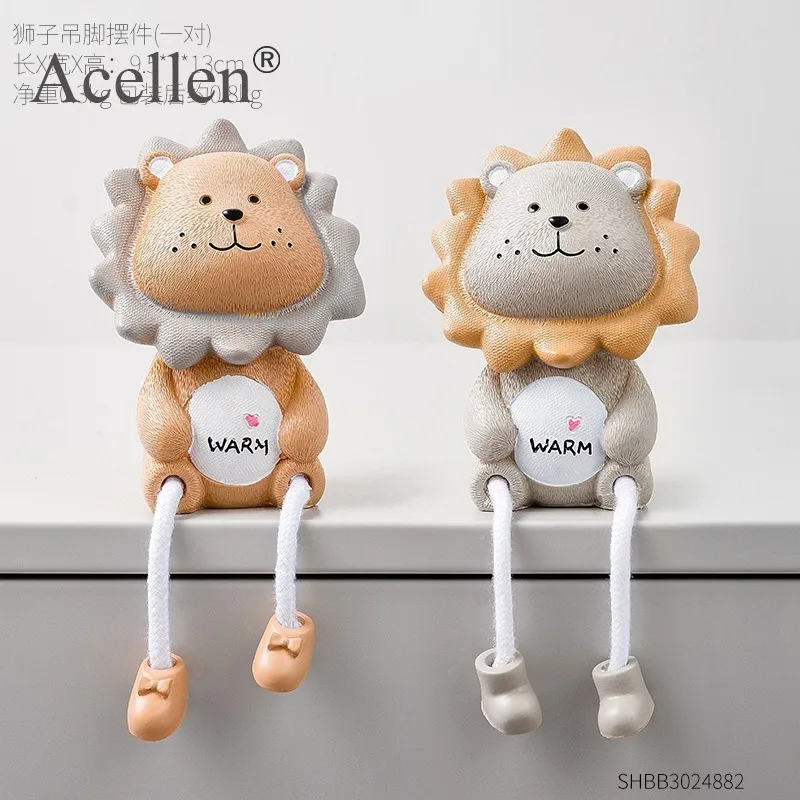 Скандинавский стиль каучуковая подвесная кукла в виде животного скульптура