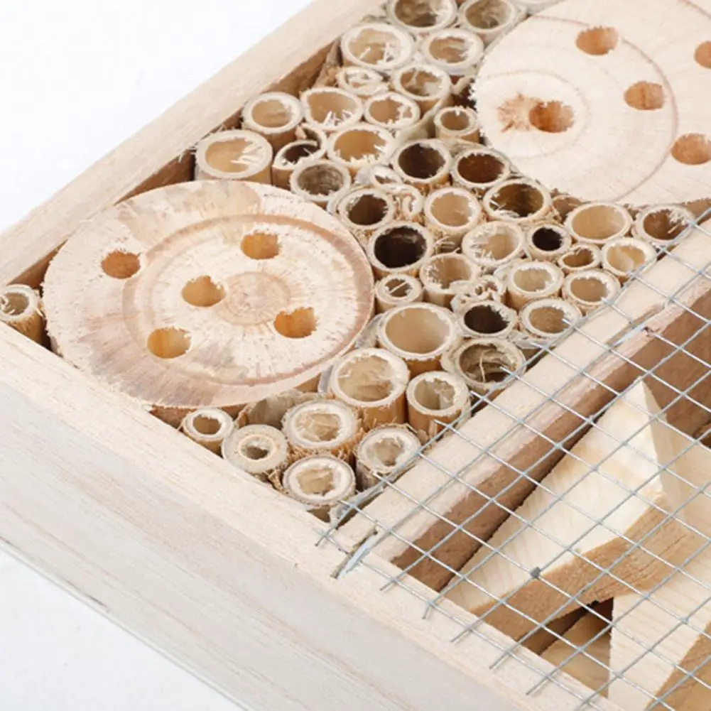Отель насекомых дом коробка с пчелами кормления домашних животных гнездо