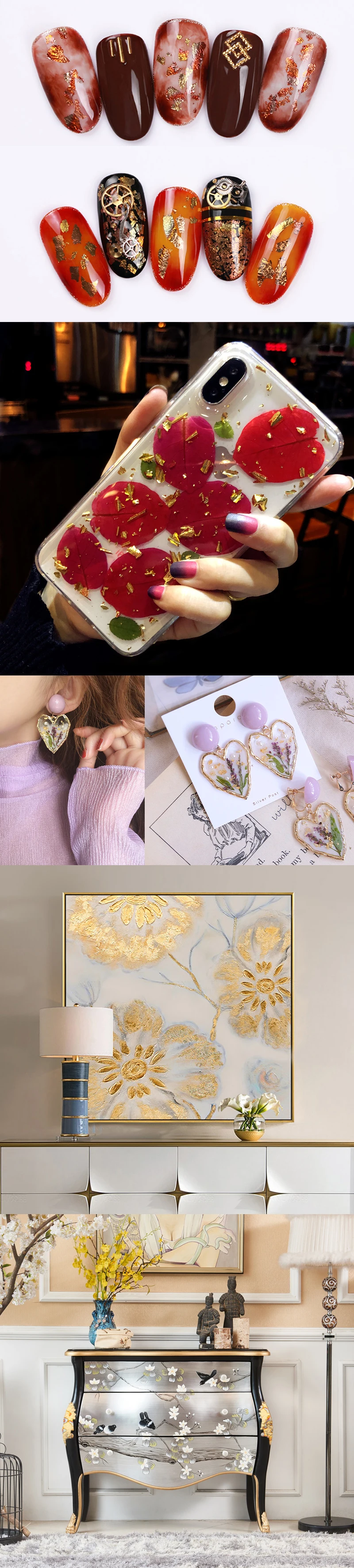 Красочные пестрые Золотые листья фольги 25 шт. 14x14 см пятнистая медная фольга для художественного ремесла мебель украшения стен имитация золотой фольги