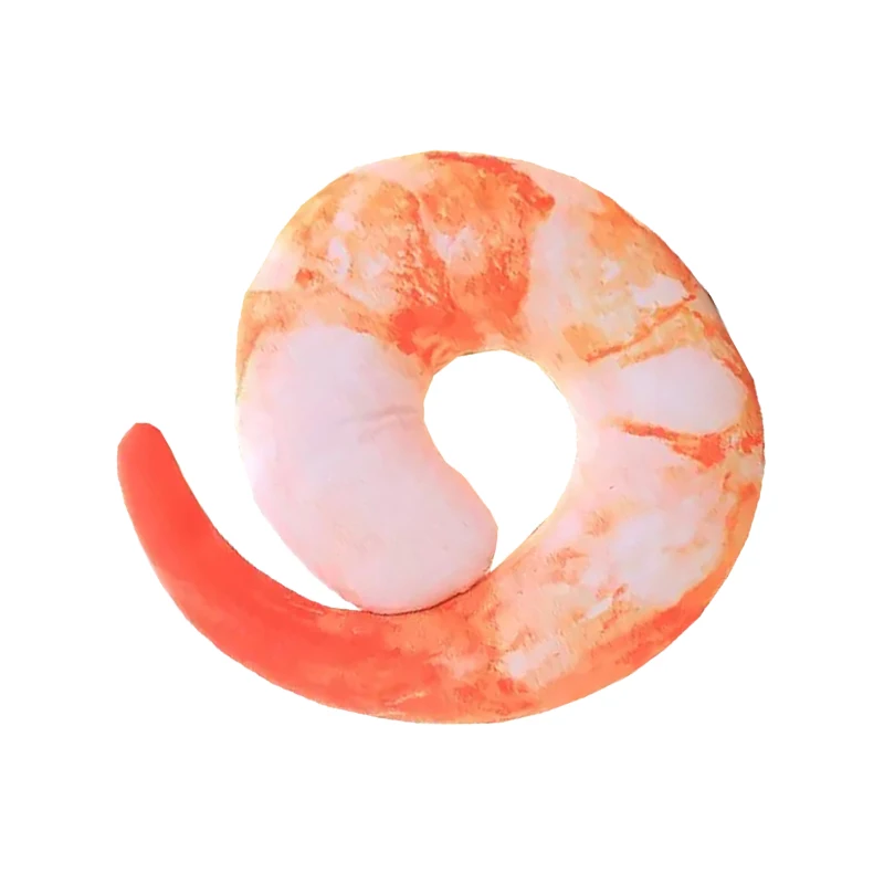 

Simulation shrimp neck pillow plush toy pillow cartoon u-shaped pillow home decoration pillow for sofa bed