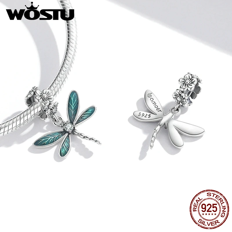 WOSTU Новое серебро 925 пробы Ловец снов Шарм Подвеска в виде сердца подвеска