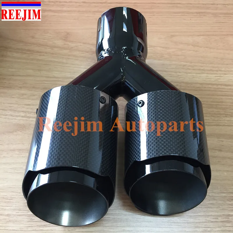 Наконечник Выхлопной Трубы E60 E90 2 5 дюйма 1 шт. черная матовая Автомобильная