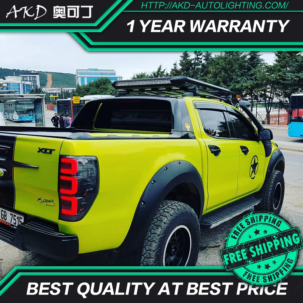 АКД автомобильного тюнинга задних фонарей для Ford Ranger 2 3 2016 сигнальных огней