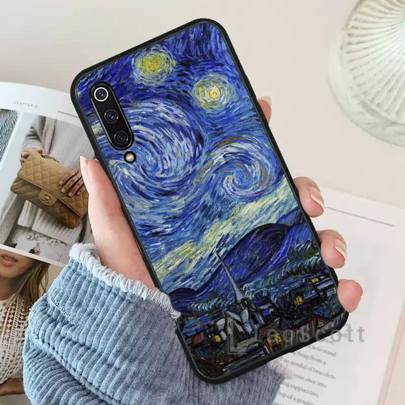 

Van Gogh Starry Night Star ARTsun Phone Case For Xiaomi Redmi 7 9t 9se k20 mi8 max3 lite 9 note 8 9s 10 pro