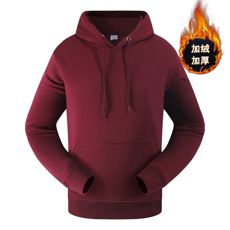 

New Couple Sports Hooded Plus Fleece Sweater Casual Fashion Hoodie Plus Size