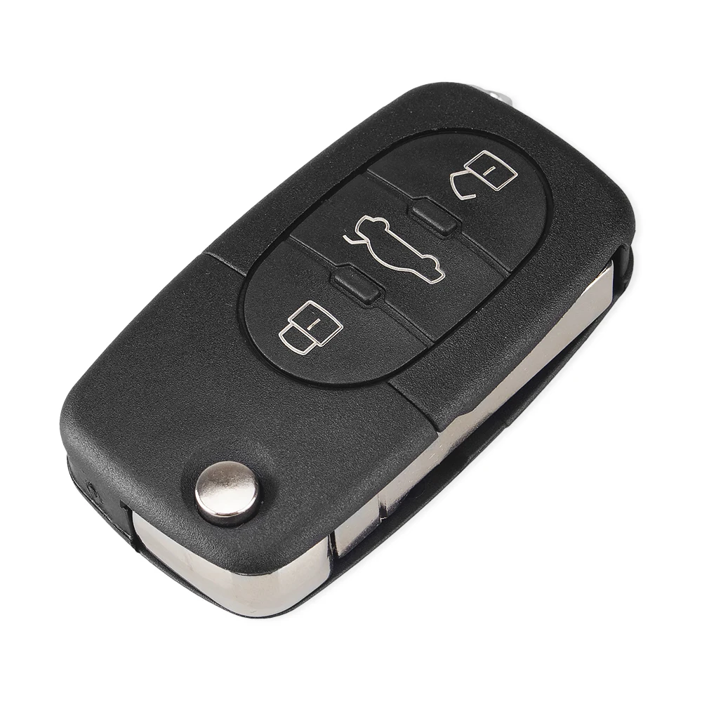 KEYYOU Cutting Copy Blade 2/3/4 Button Folding Remote Car Key Shell Flip Fob for Audi A2 A3 A4 A6 A8 TT CR2032 Blank Case | Автомобили и