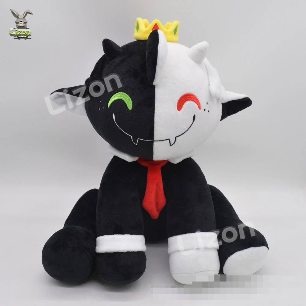 

Ranboo Plush Doll Toy Black and White Ranboo Cosplay 3D Pillow Soft Stuffed Anime Cartoon Dolls Kawaii Children's Birthday Gifts