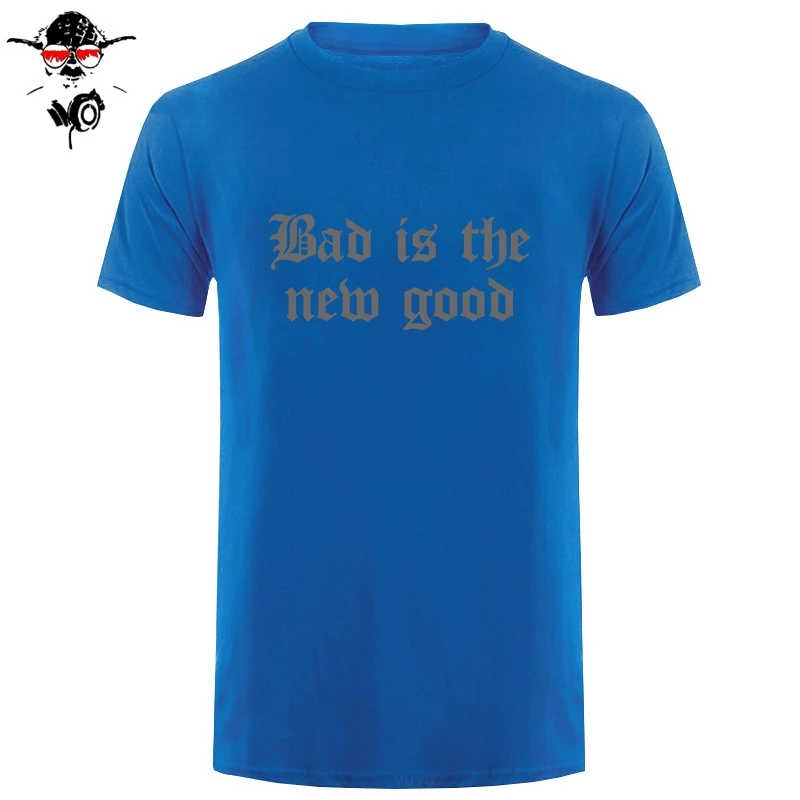 BAD IS THE NEW GOOD Мужская футболка с принтом слоган SWAG хипстер RELIGION CROSS топ унисекс