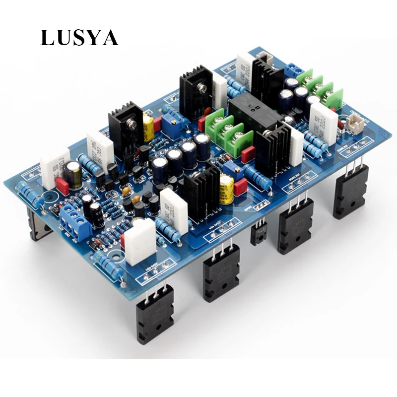 Lusya 2SA1943 / 2SC5200 двухканальный цифровой усилитель мощности плата 300 Вт + 30 80 в