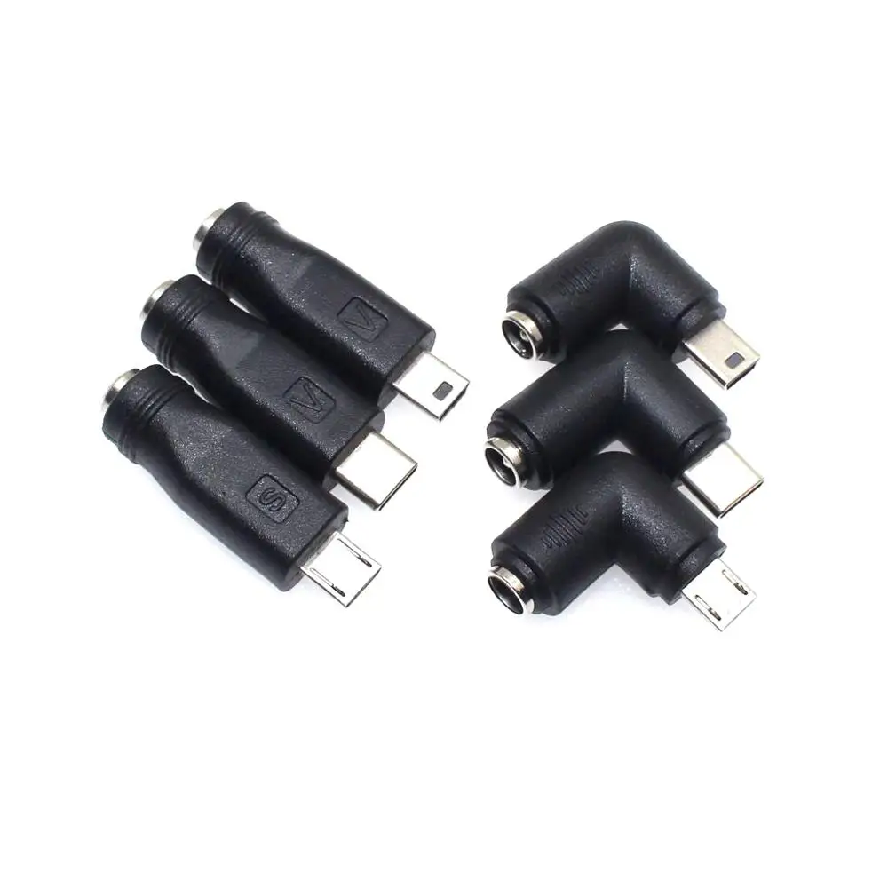 5V DC 5 5*2 1 мм разъем питания USB Type C c * 2 мини прав и Micro адаптер шт.|Аксессуары для