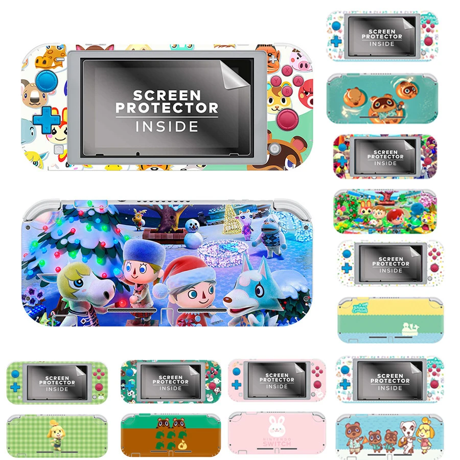 

Защитный чехол, наклейка для Nintendo Switch Lite NS Mini, декоративная наклейка с пленкой из закаленного стекла