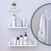 no drilling kitchen storage bathroom accessories bathroom shelf shower firm caddy organizer wall mount shampoo rack bar
