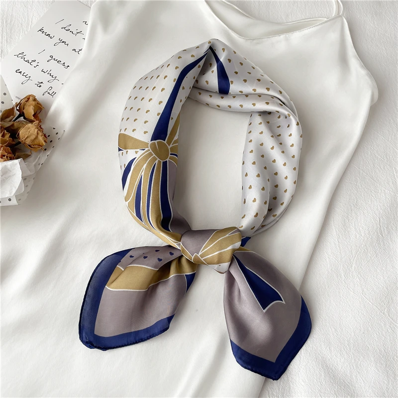 

Dot Print Hair Scarf Headband Women Hair Bands Hijab Neck Tie Grils Hand Bag Wirst Bandana Neckerchief Shawl Wrap Headware 2021