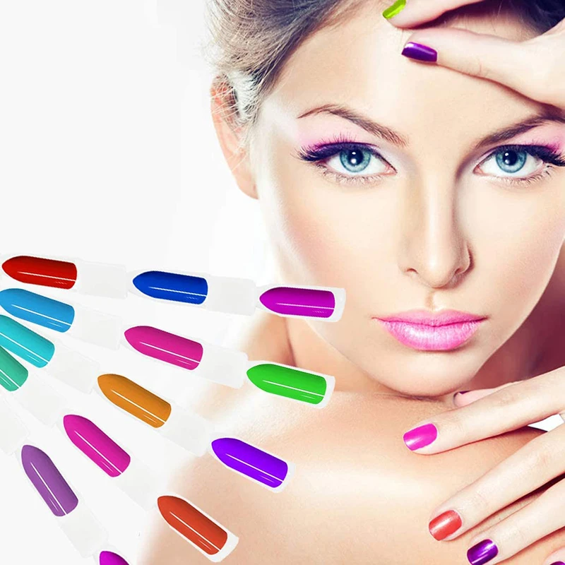 Типсы для демонстрации лаков ногтей Неил арта украшения кончиков Цвет Поп