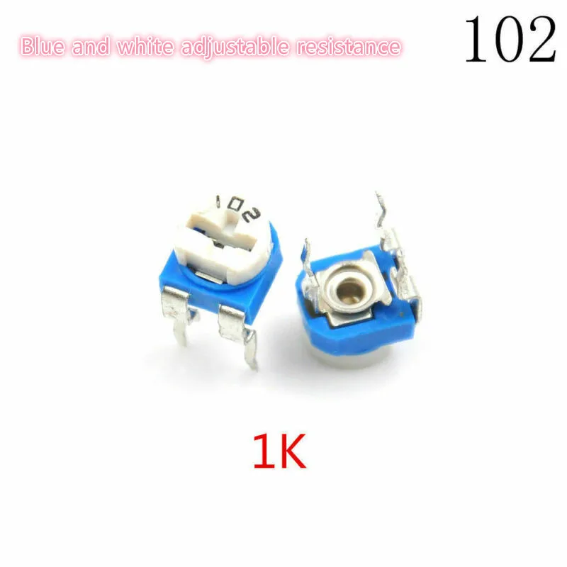 

Potentiometer variable resistance blue and white horizontal adjustable resistance potentiometer 102,103,202,203,105,101,501,502