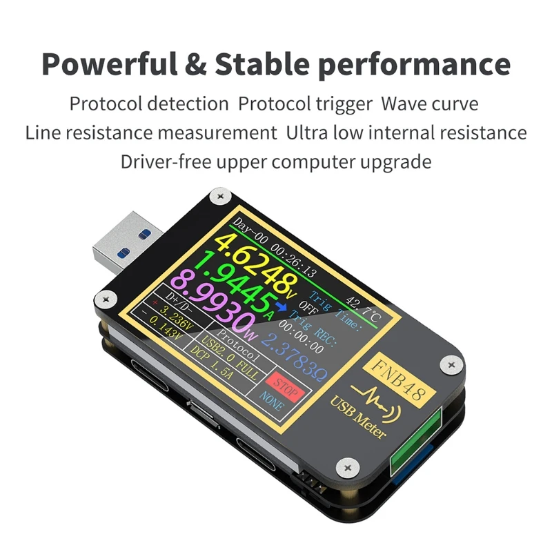 FNB48 PD триггерный Вольтметр Амперметр ток и вольтметр USB тестер QC4 + PD3.0 2 0 PPS