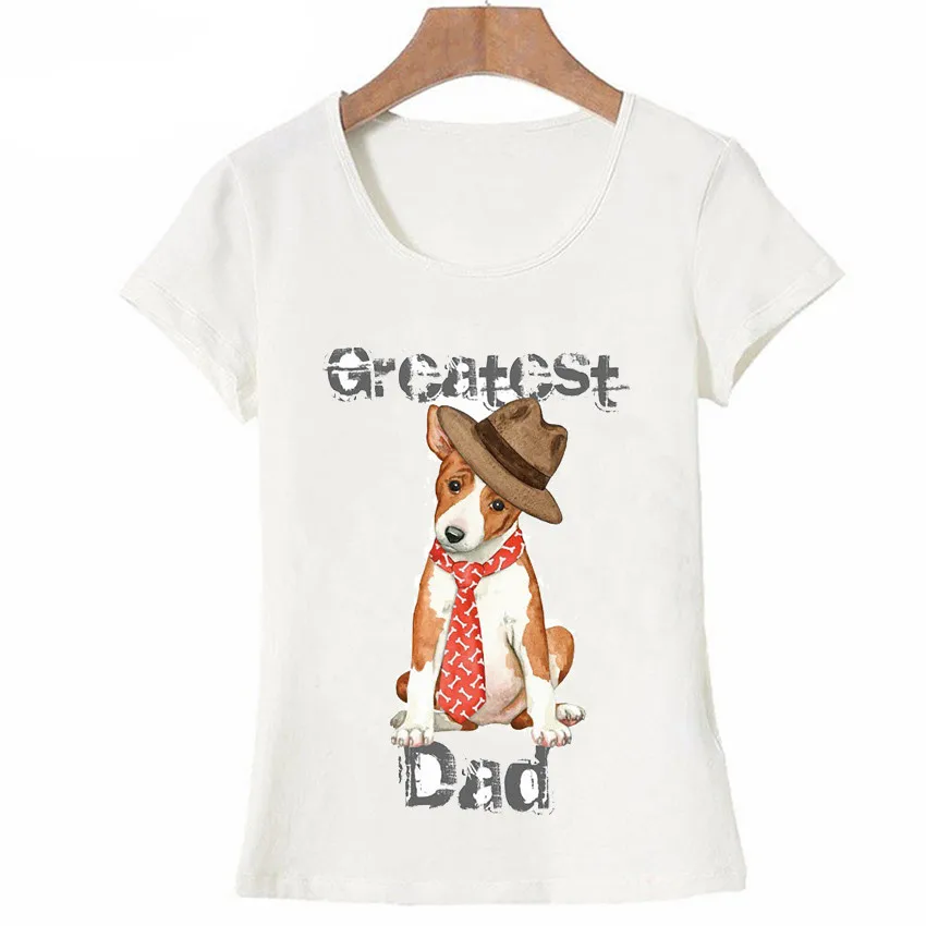 Новое поступление женская футболка с принтом в виде собаки и папы женские топы