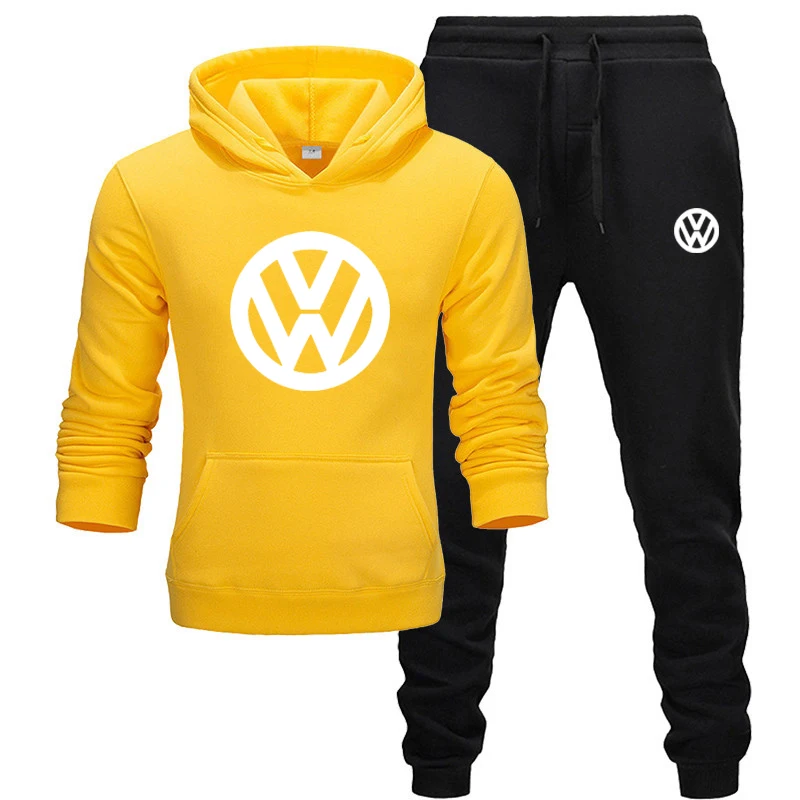 

2020 Autumn And Winter New Men's Hoodie Suit Pullover + Pants Cover Warm Sportswear Ropa Men's Casual Sportswear Multicolor