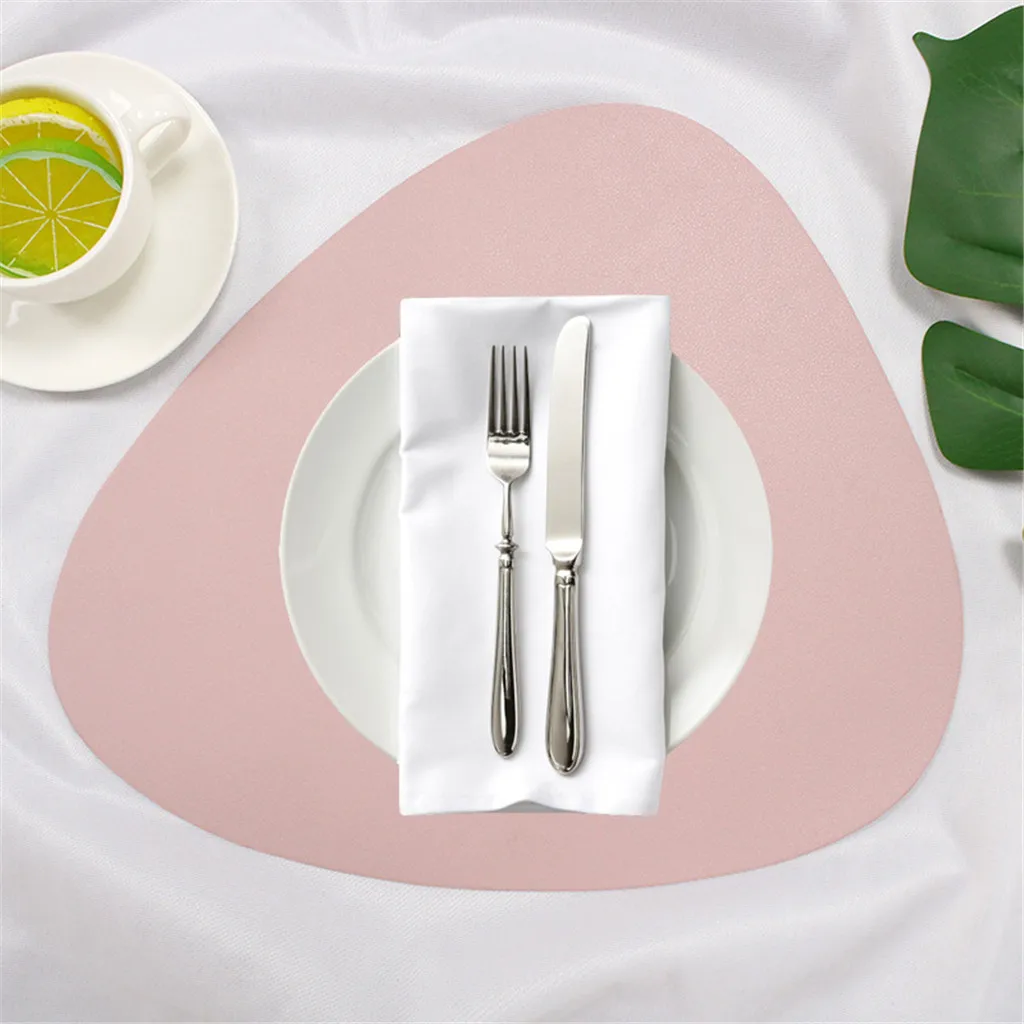 Simple Style Dining Napkin Pads Round Heat-Resistant Placemat Table Mats Non-Slip Coaster Cushion Kitchen Party decor#0603g30 | Дом и сад