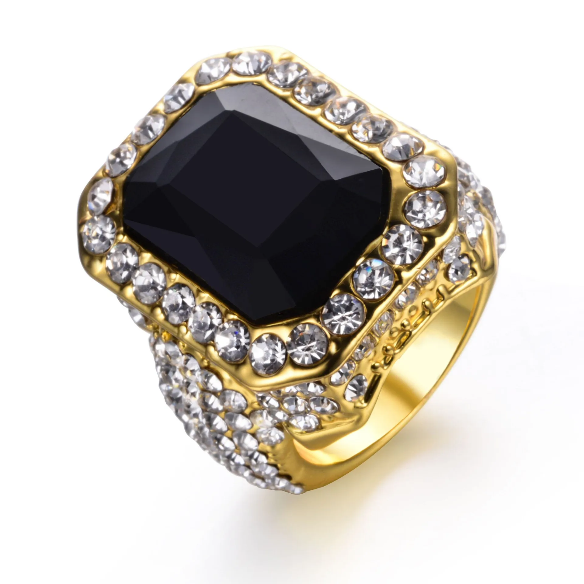 Роскошное мужское кольцо из циркония модное обручальное с красным/синим/черным