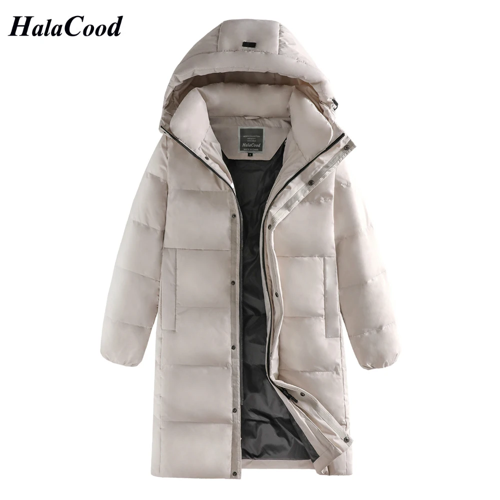 HALACOOD 90% пуховики мужские зимние куртки модные толстые теплые парки белые утиные