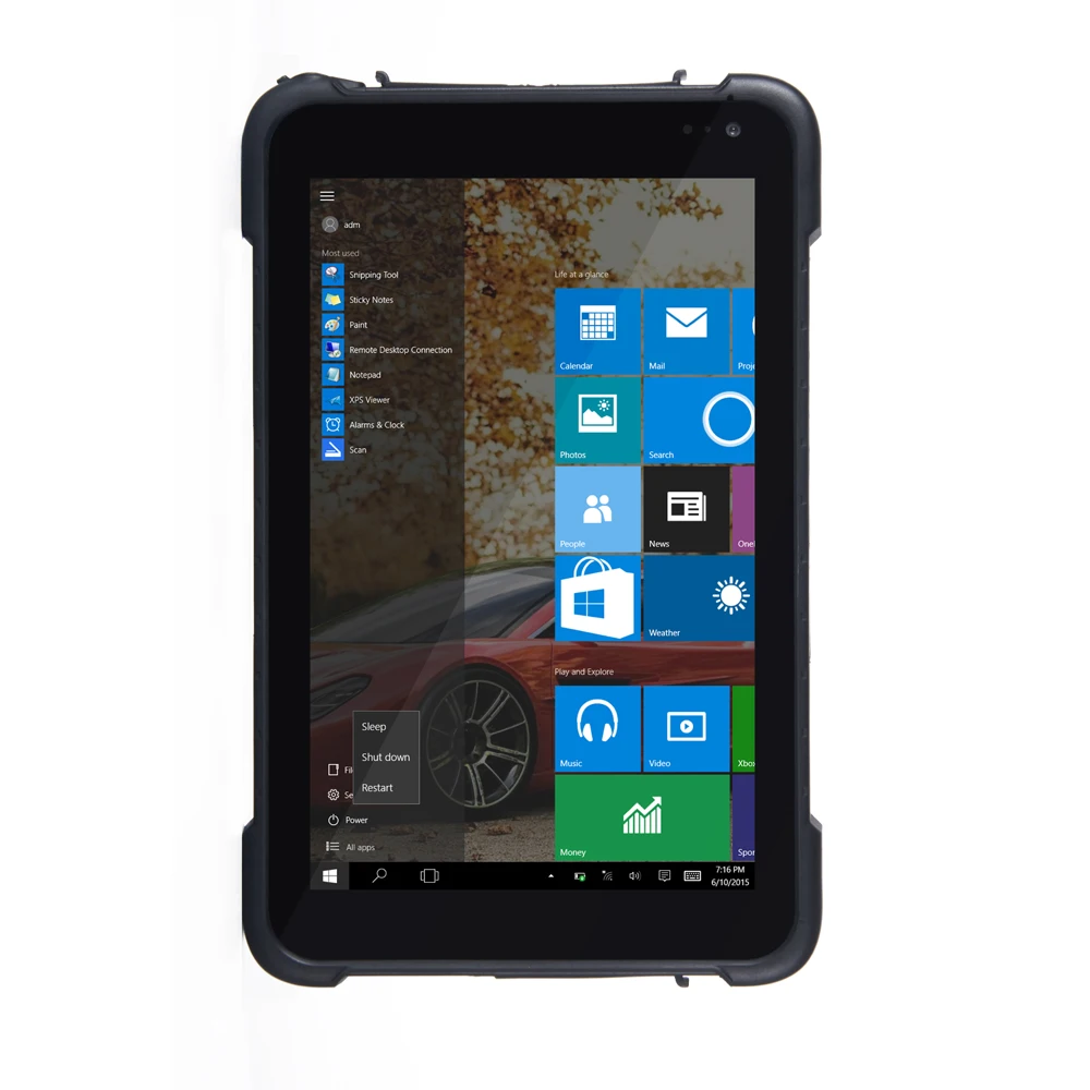 Windows 10 OS IP67 Rugged Waterproof Tablet PC Phone 2GB 32GB 8500mAh 5MP GOOGLE PLAY/ NFC / OTG /scanners