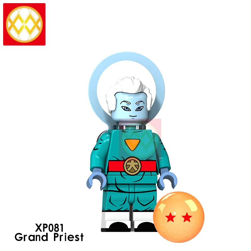 XP081 Grand Priest Dragon Ball Z строительные блоки Гоку Вегета Мастер Роши криллин стволы супер Saiyans Аниме Коллекция игрушек для детей Подарки - Цвет: XP081 Grand Priest