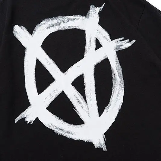 

2021 new vtm anti-war series VETEMENTS behind the magic circle big printing men's and women's short-sleeved T-shirt