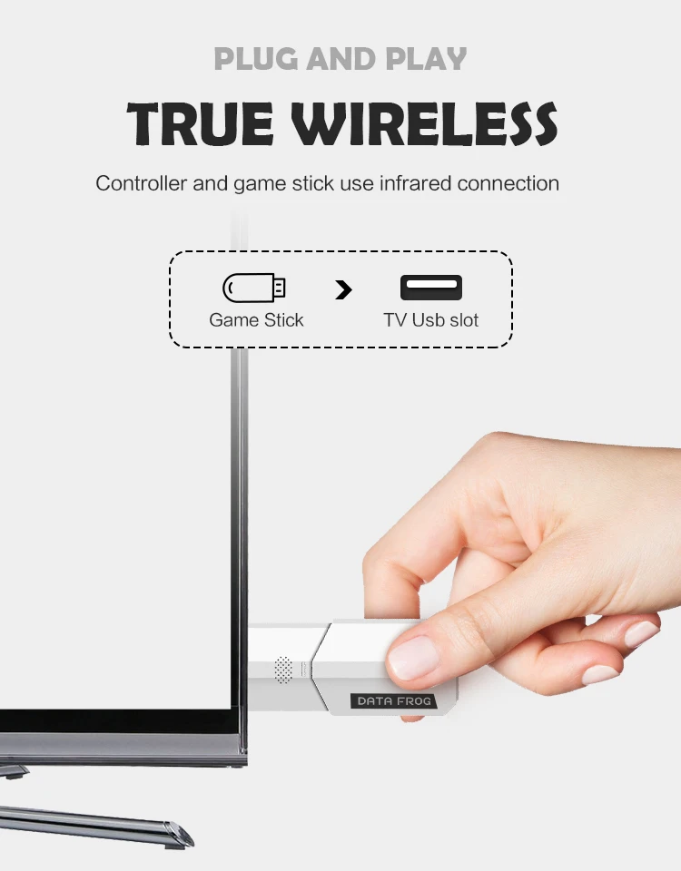 Ретро игровая консоль Беспроводная USB консоль поддержка ТВ выход Встроенный 620 классические видеоигры двойной ручной Gamepadsdropshipping