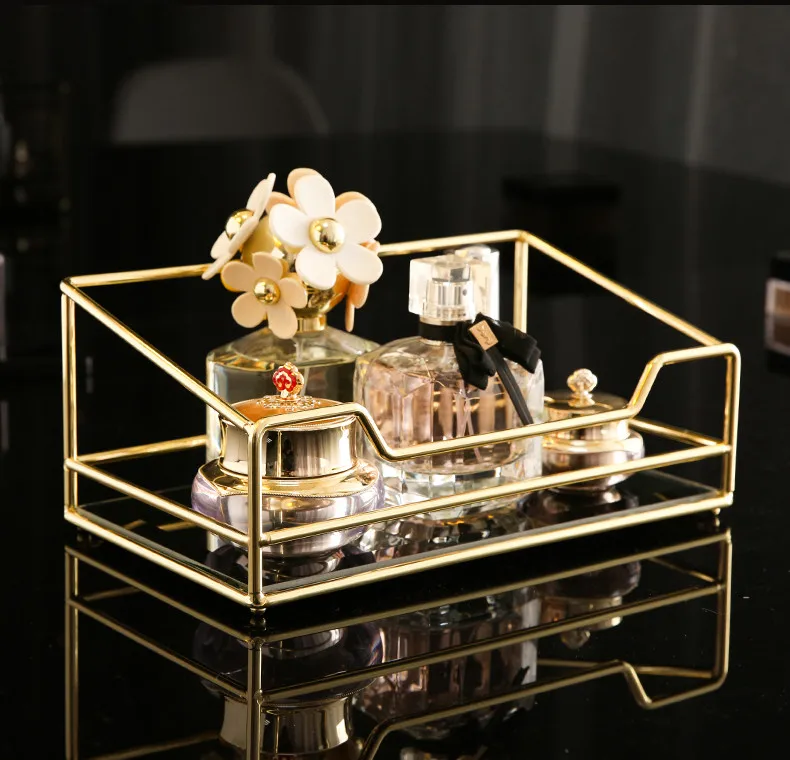 Роскошный органайзер для косметики в скандинавском стиле лоток хранения