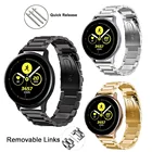 Ремешок из нержавеющей стали для часов Samsung Galaxy Watch 3, браслет для Huawei GT22e 20 мм Gear 2 42 мм Active